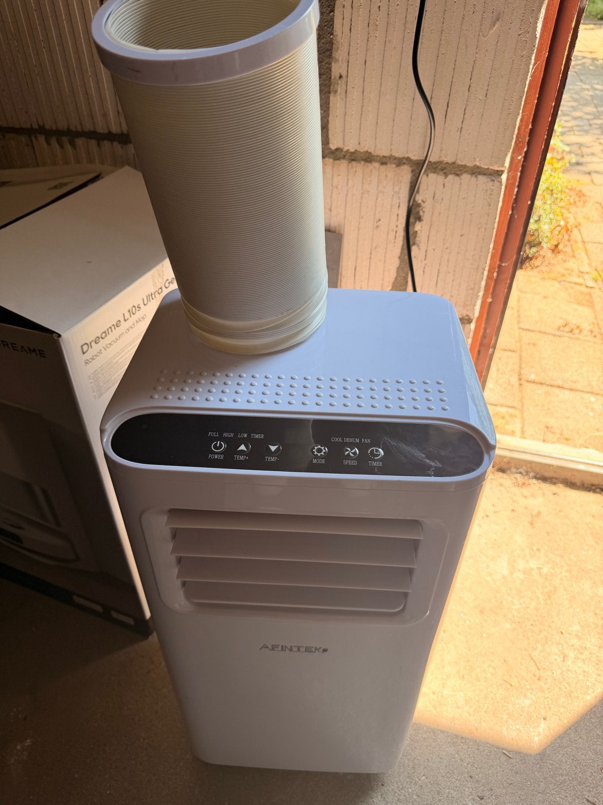 Mobiele airco 7000 BTU met slang en wielen, Ophalen, Minder dan 60 m³, Timer, 3 snelheden of meer