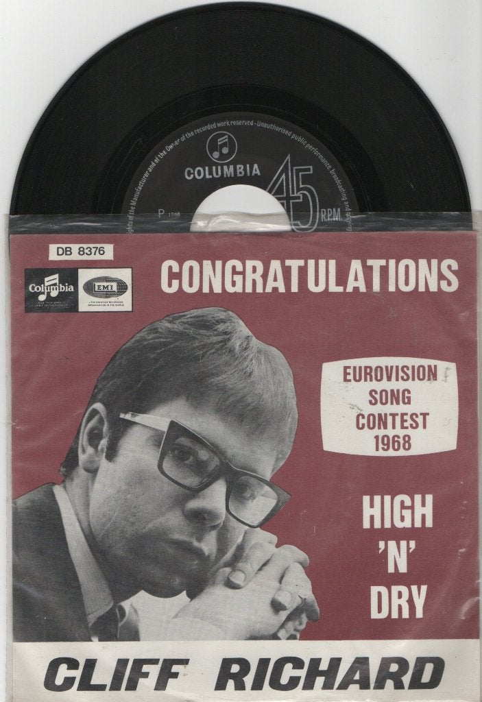 Cliff Richard – Congratulations, Ophalen of Verzenden, Zo goed als nieuw, 7 inch, Pop