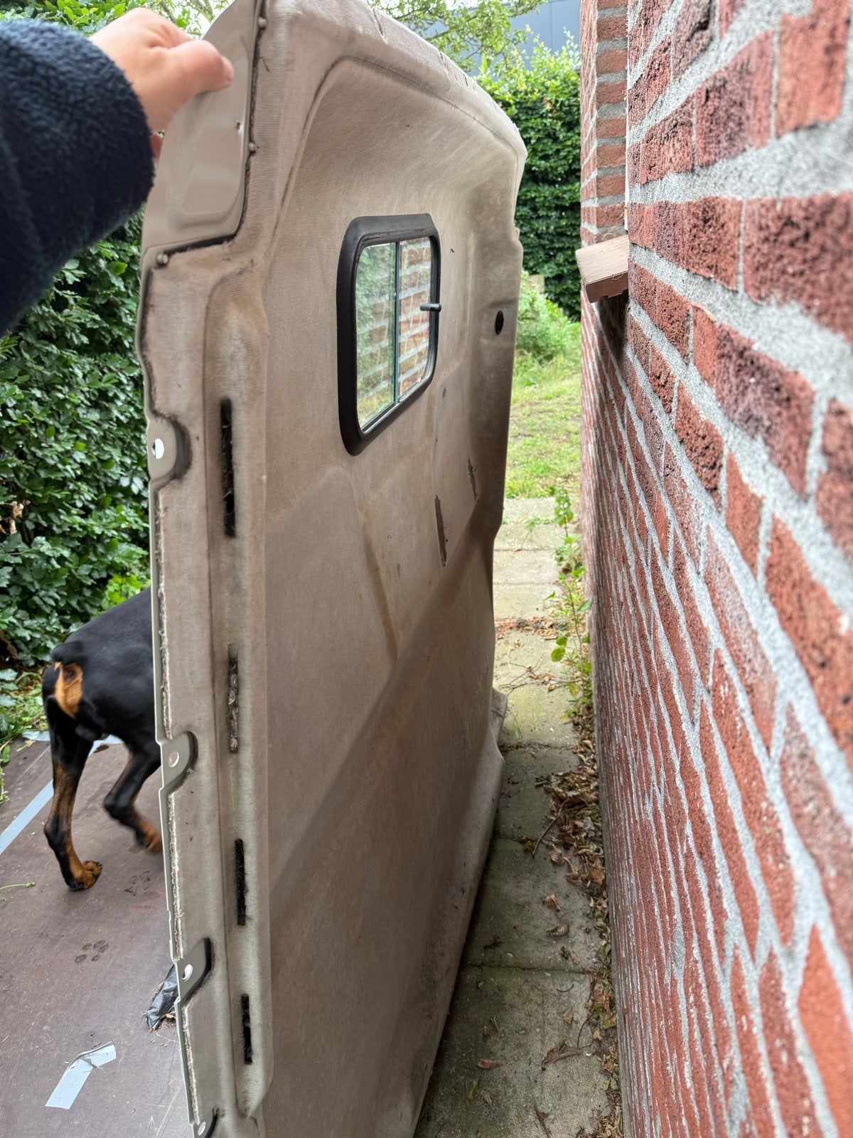 Tussenschot met raam voor bestelbus peugeot boxer, Ophalen, Gebruikt, Deur, Achter