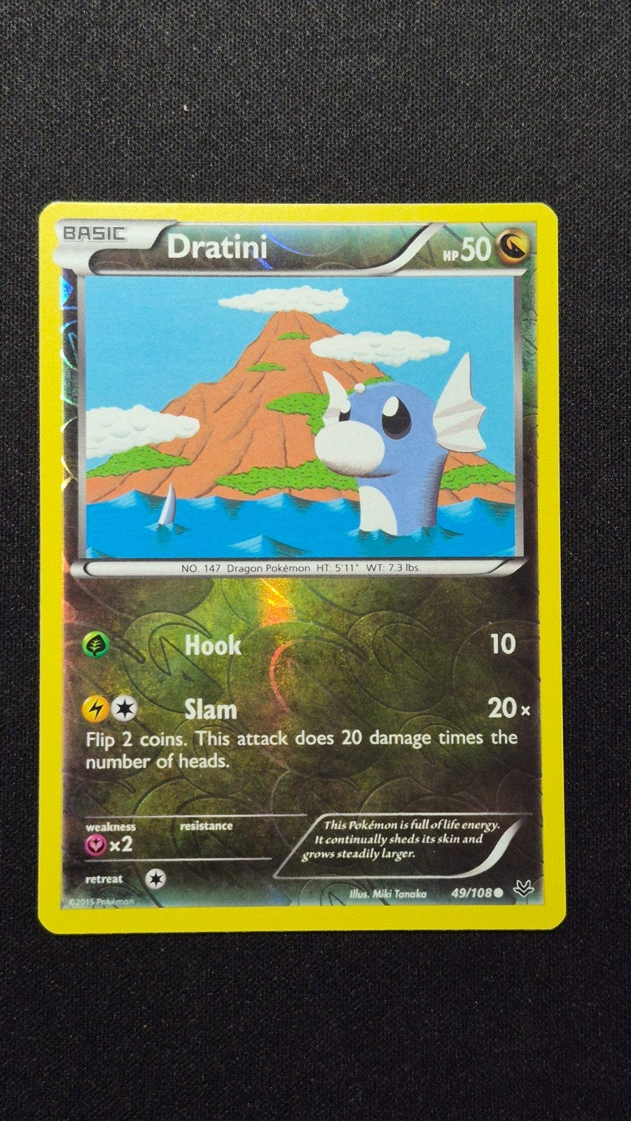 Dratini 49/108 – XY Roaring Skies (2015), Ophalen of Verzenden, Zo goed als nieuw, Losse kaart