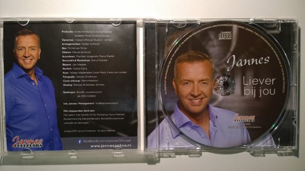Jannes - Liever Bij Jou, Ophalen of Verzenden, Zo goed als nieuw, Pop, Album
