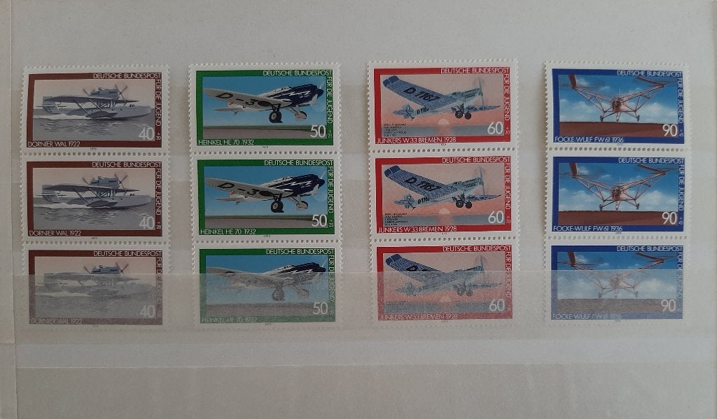 Postzegels Vliegtuigen 1979 Duitsland Postfris, Ophalen, BRD, Postfris