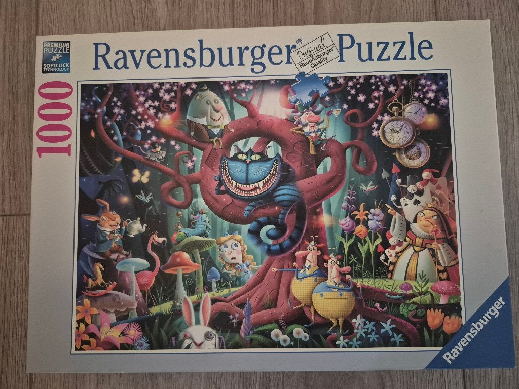 Ravensburger puzzel 1000 stukjes Disney -Alice in Wonderland, Ophalen, 500 t/m 1500 stukjes, Gebruikt, Legpuzzel