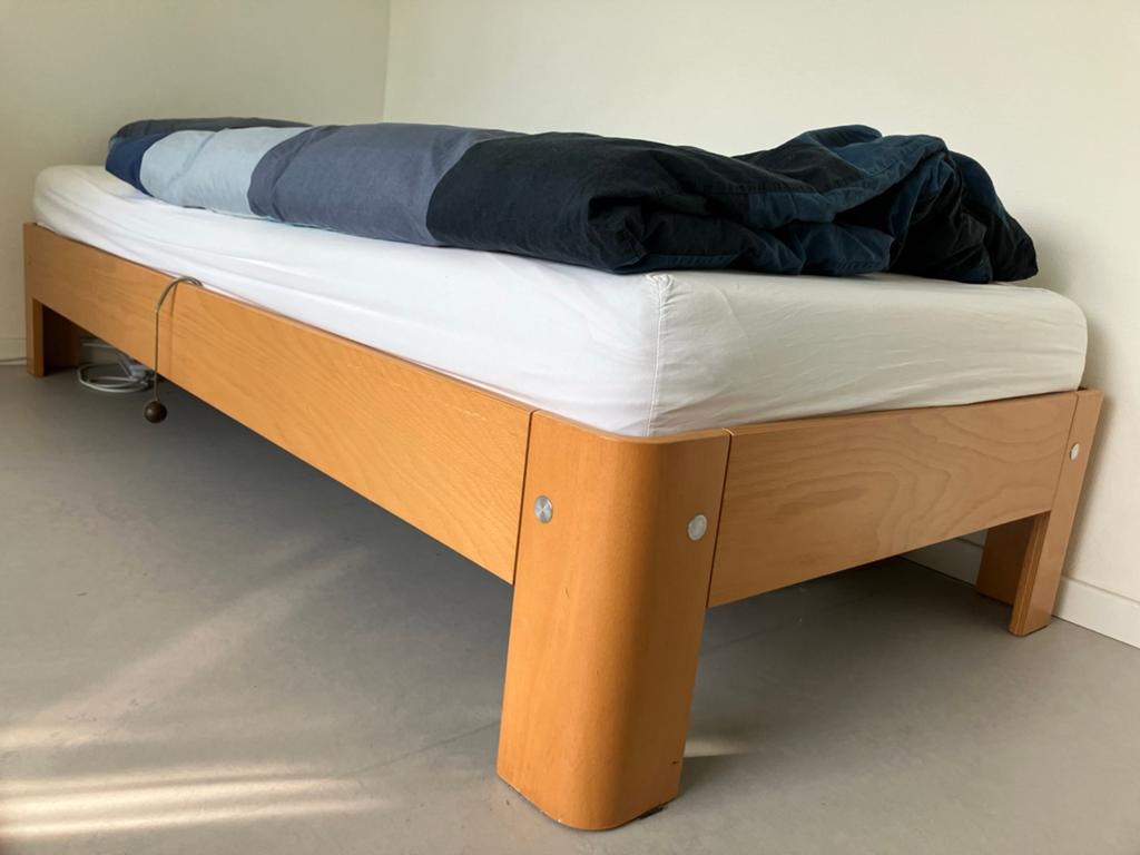 Auping Auronde eenpersoonsbed 90x200cm met spiraalbodem, Huis en Inrichting, Slaapkamer | Bedden, Ophalen, 90 cm, Eenpersoons