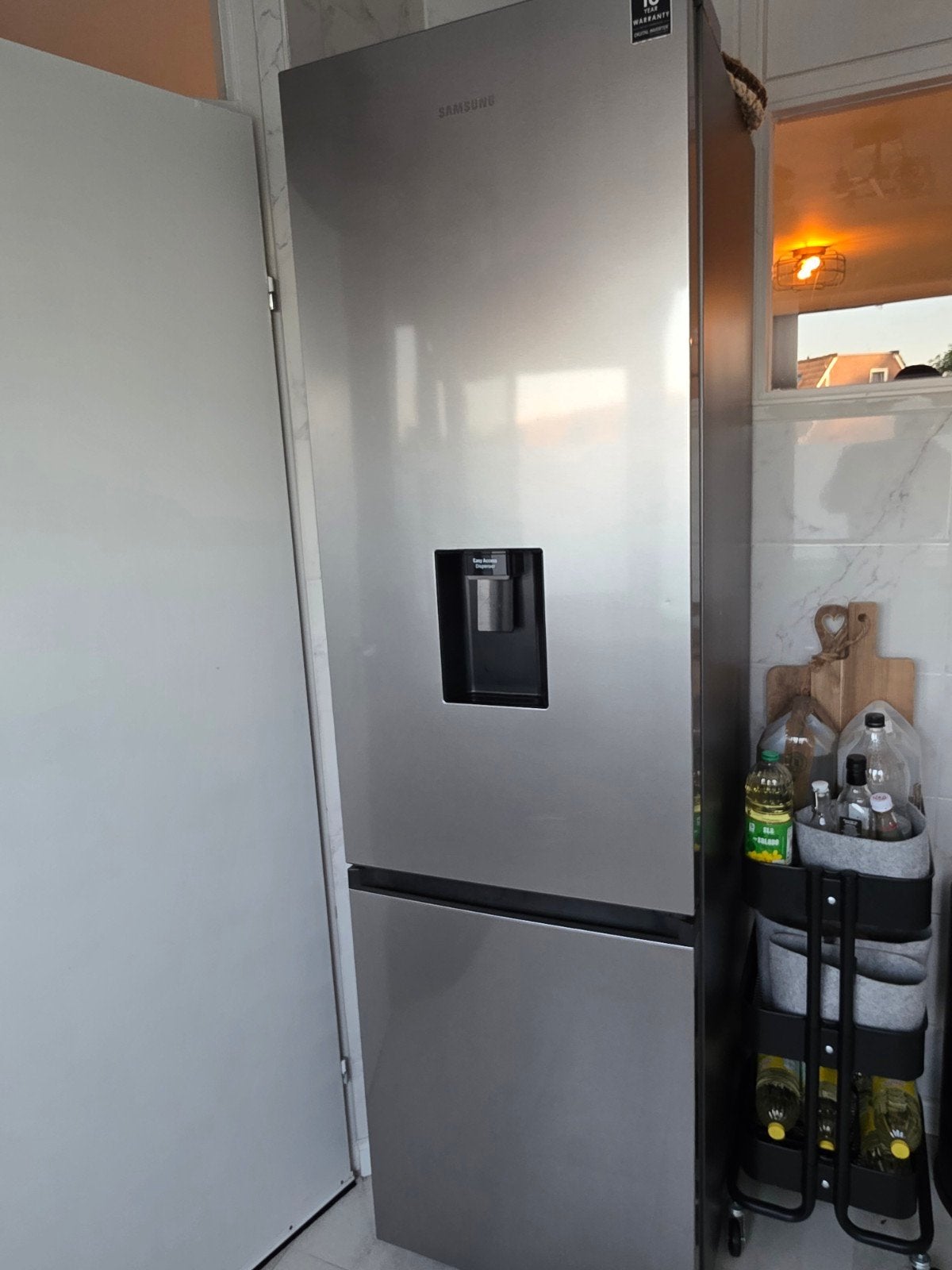 Samsung Koel-vriescombinatie met waterdispenser, Witgoed en Apparatuur, 200 liter of meer, 60 cm of meer, Met aparte vriezer, Zo goed als nieuw