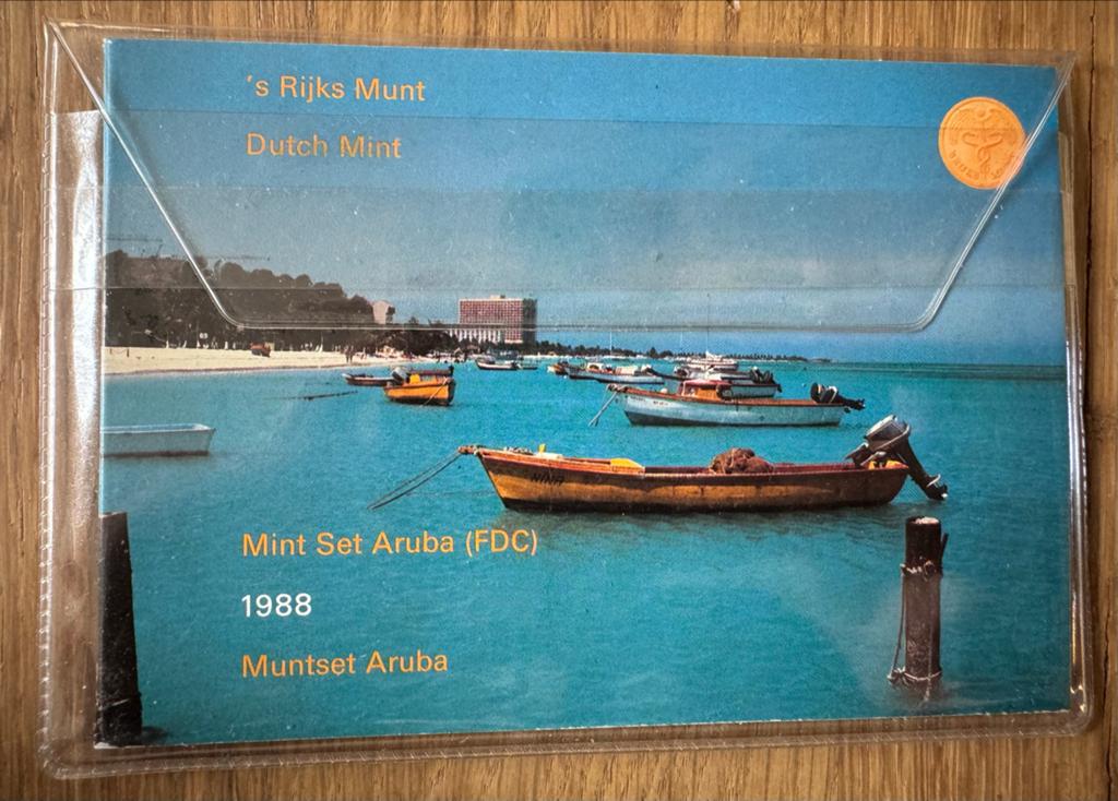 Muntset Aruba 1987 en 1988 - Complete Collectie, Ophalen of Verzenden, Buitenland, Munten