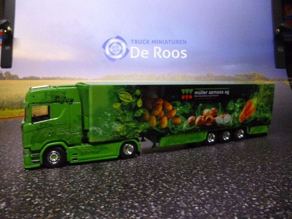 Tekno Scania S580 Muller met certificaat, Ophalen of Verzenden, Nieuw, Bus of Vrachtwagen, Tekno