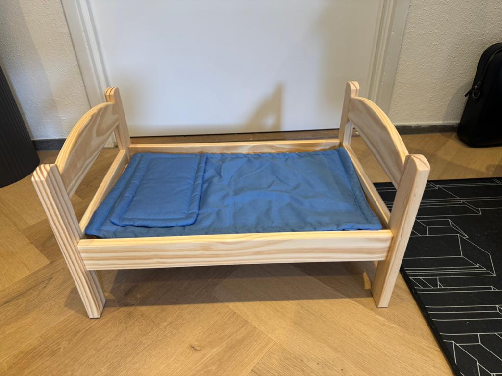 Ikea popbedje, Ophalen of Verzenden, Zo goed als nieuw, Minder dan 140 cm, Minder dan 70 cm
