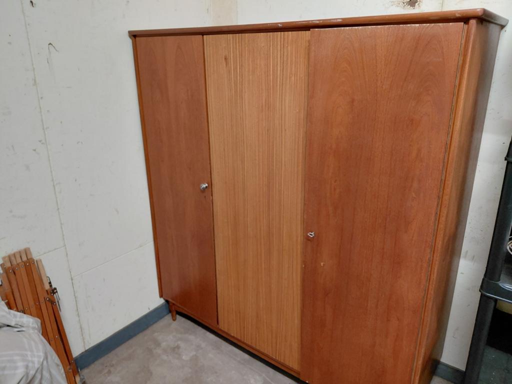 Vintage kledingkast, Ophalen, Gebruikt, 100 tot 150 cm, 150 tot 200 cm