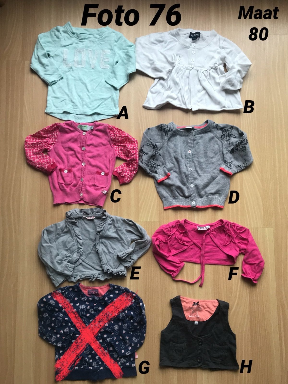 Vest trui meisje maat 80 zgan *foto 76*, Ophalen of Verzenden, Zo goed als nieuw, Meisje, Truitje of Vestje