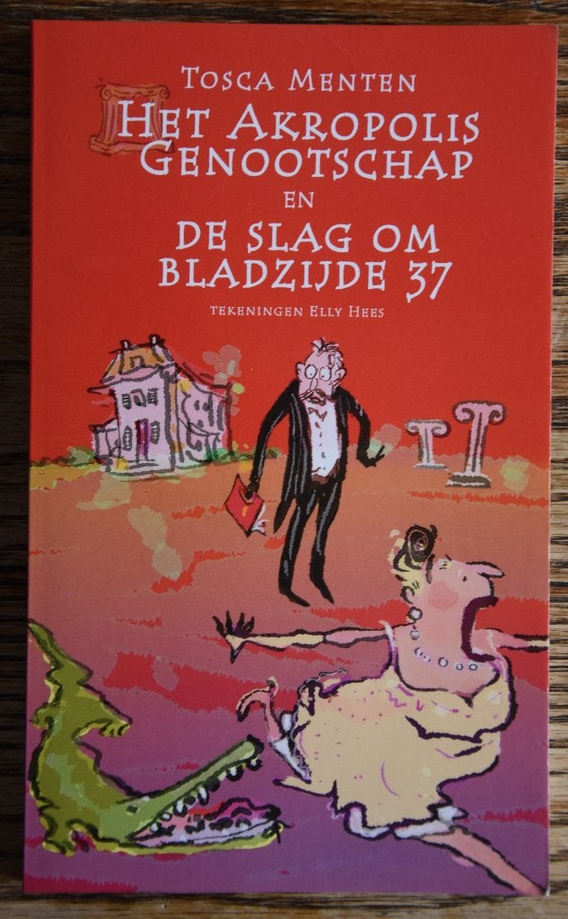Het akropolis Genootschap boek kinderboek slag bladzijde 37, Boeken, Ophalen of Verzenden, Zo goed als nieuw, Fictie algemeen