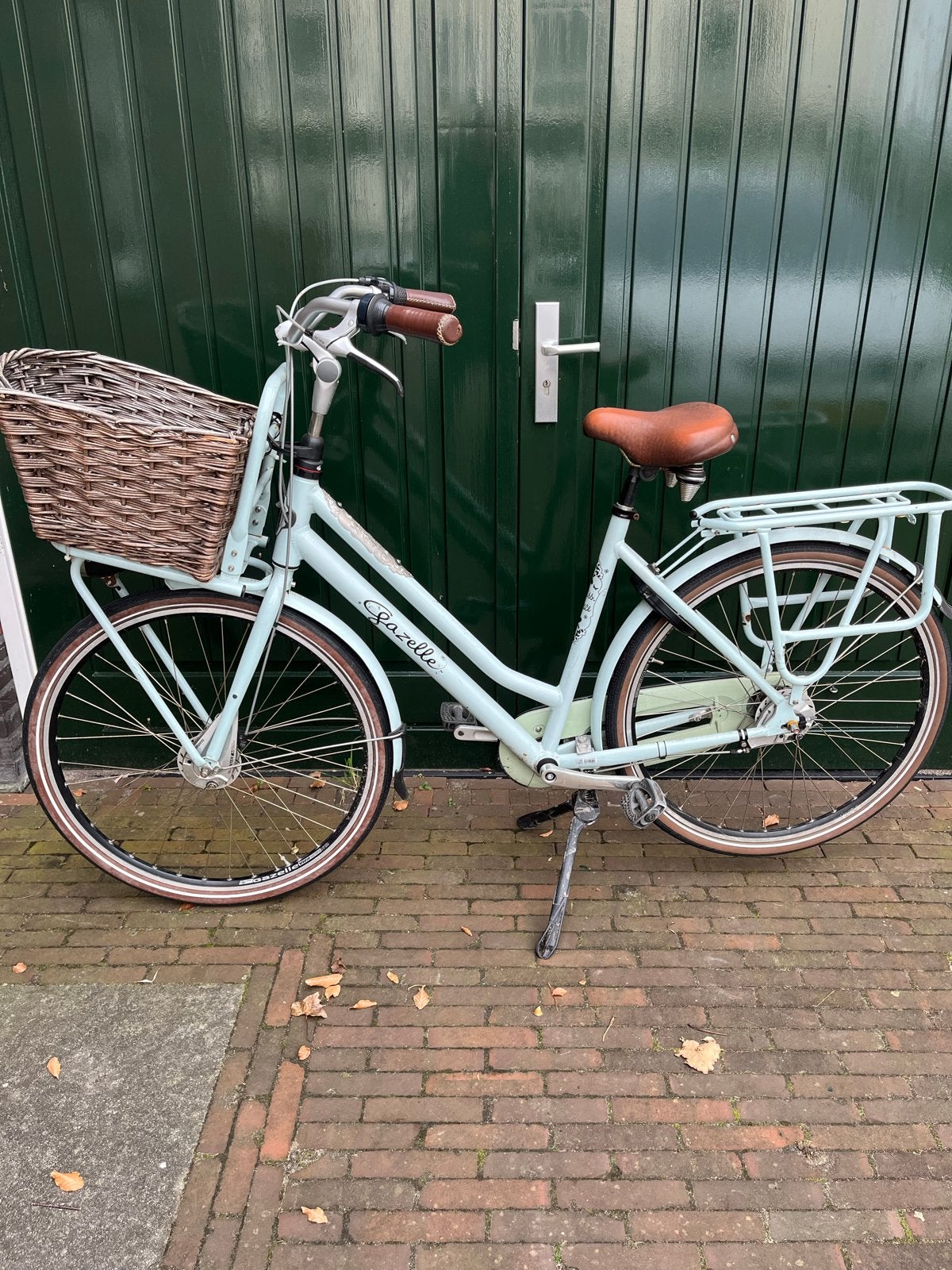 Gazelle Miss Grace damesfiets met mand, Ophalen, Terugtraprem, Gebruikt, Versnellingen
