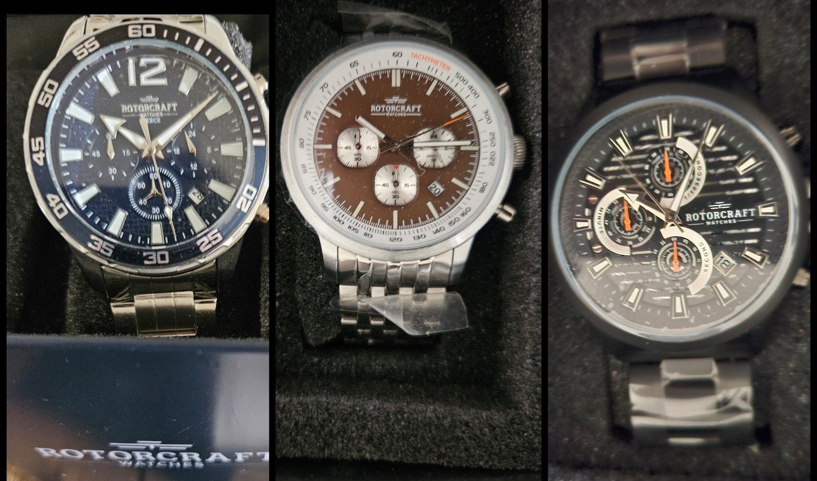 Nieuw; 3 Luxe Rotorcraft horloges, Ophalen of Verzenden, Nieuw, Polshorloge