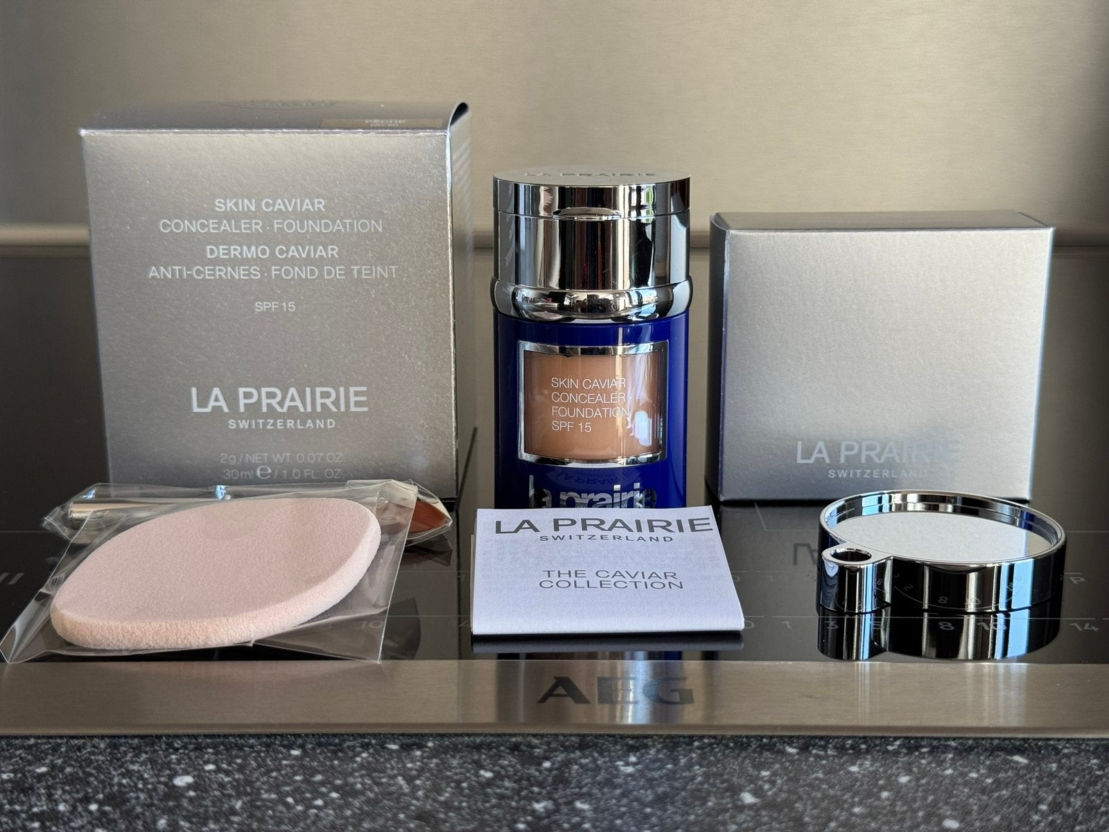 La prairie caviar consealer foundation 2g 30ml Pêche NC-20, Overige kleuren, Gehele gezicht, Nieuw, Ophalen of Verzenden