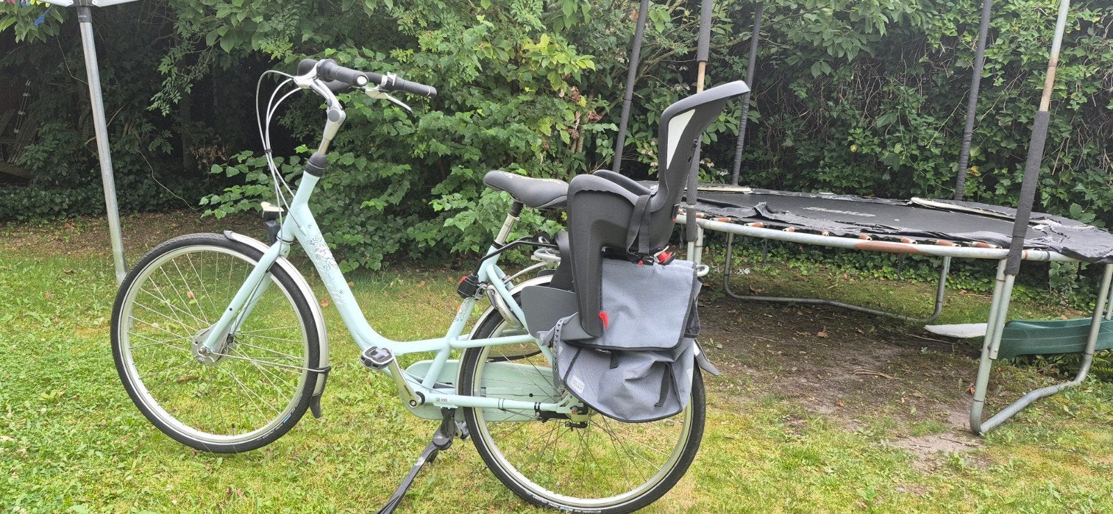 Gazelle mamafiets met of zonder Polisport achterzitje, Ophalen, Zo goed als nieuw, 9 t/m 18 kg, Gazelle