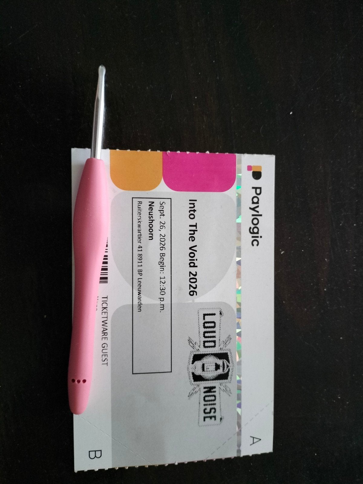 fysiek ticket into the void, Tickets en Kaartjes, Eén persoon