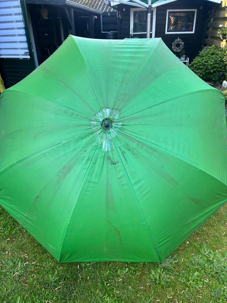 Groene parasol voor vissen of andere doeleinden, Ophalen of Verzenden, Zo goed als nieuw, 2 tot 3 meter, Overige typen