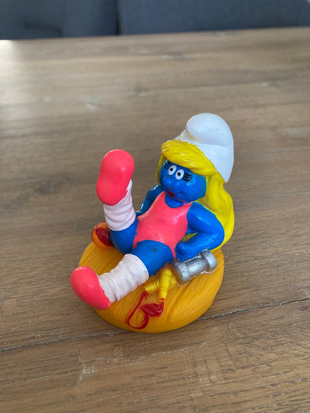 4 Snoepdop figuren / snoop toppers 1998  Smurfen en Gargamel, Disney, Ophalen of Verzenden, Zo goed als nieuw, W