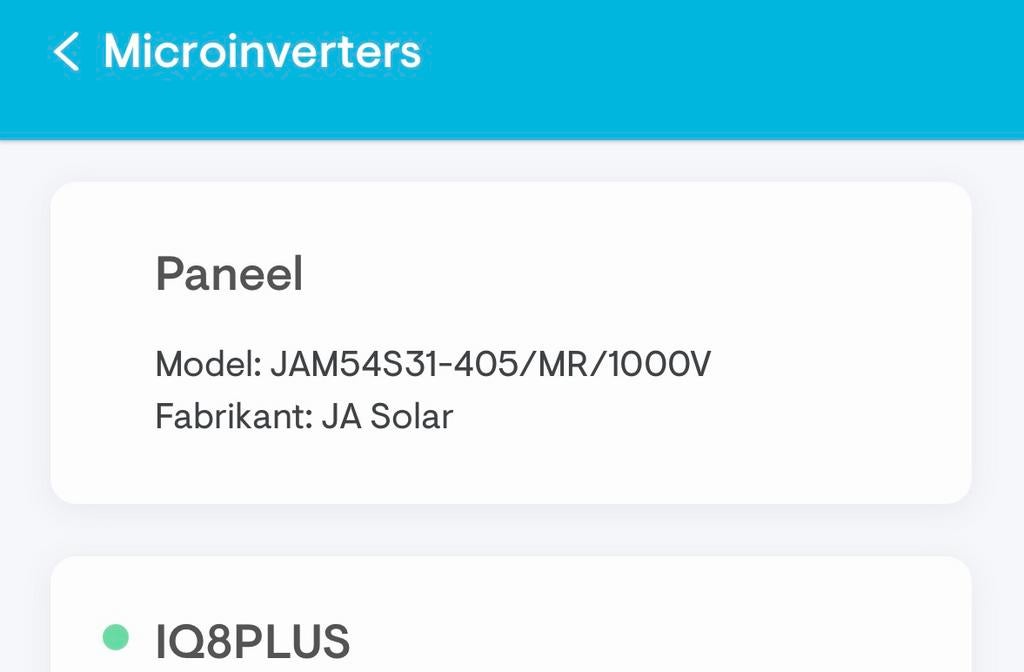 14x JA Solar 405W zonnepanelen met Enphase IQ8PLUS