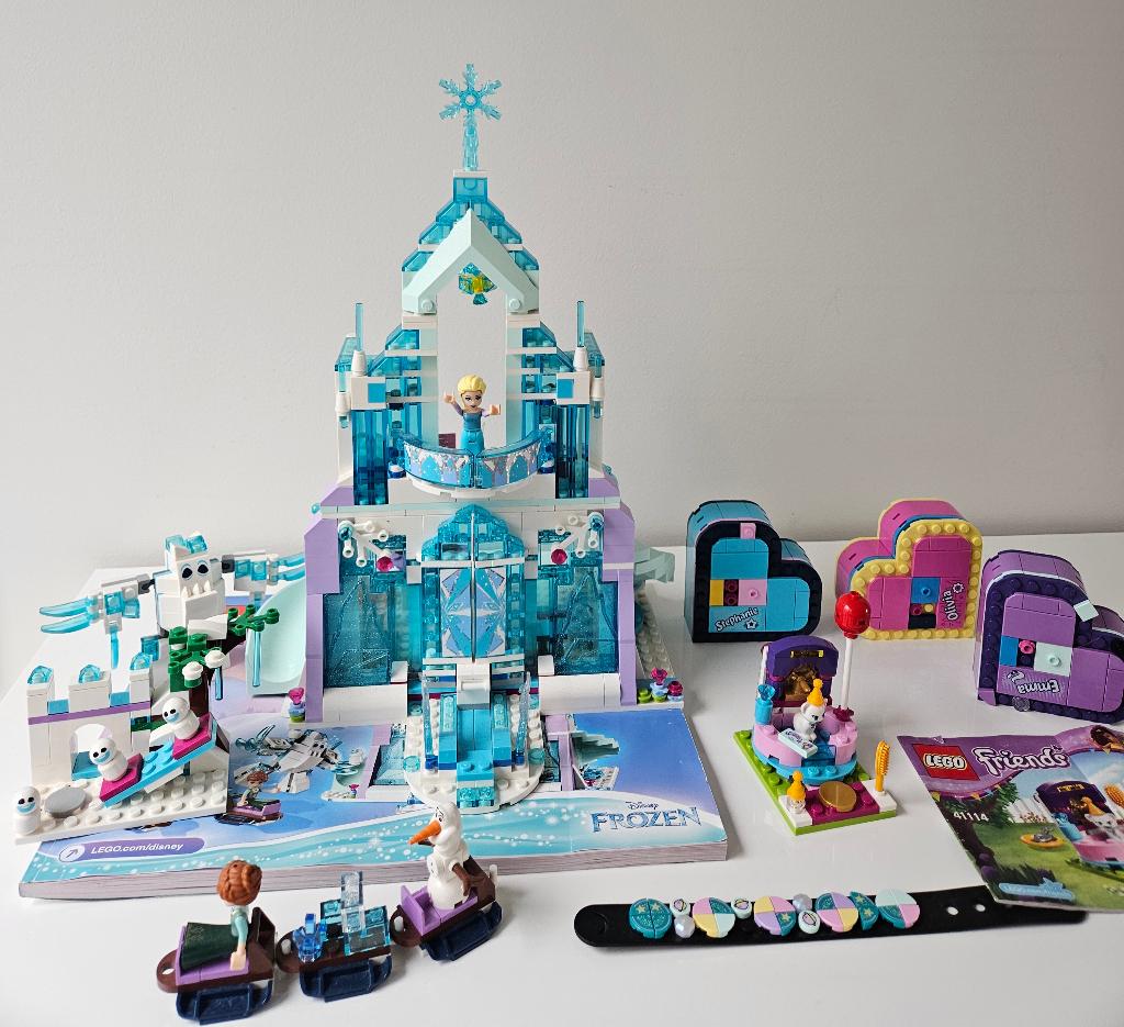 Lego 41148 (Frozen Paleis)  + 41114 +  Lego Dots armband +.., Lego, Ophalen of Verzenden, Zo goed als nieuw, Compleet