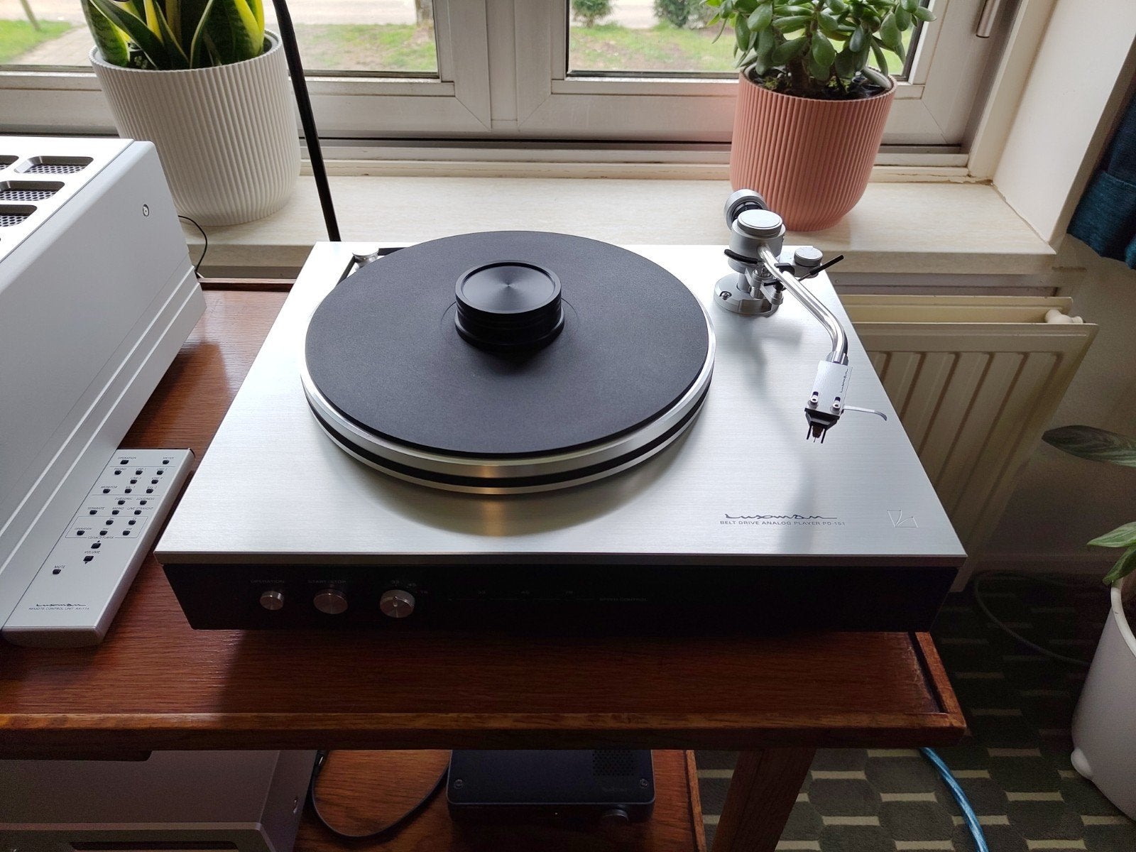 Luxman PD-151 met Dynavector 20X2L, Audio, Tv en Foto, Gebruikt, Pitch-regelaar, Platenspeler, Ophalen