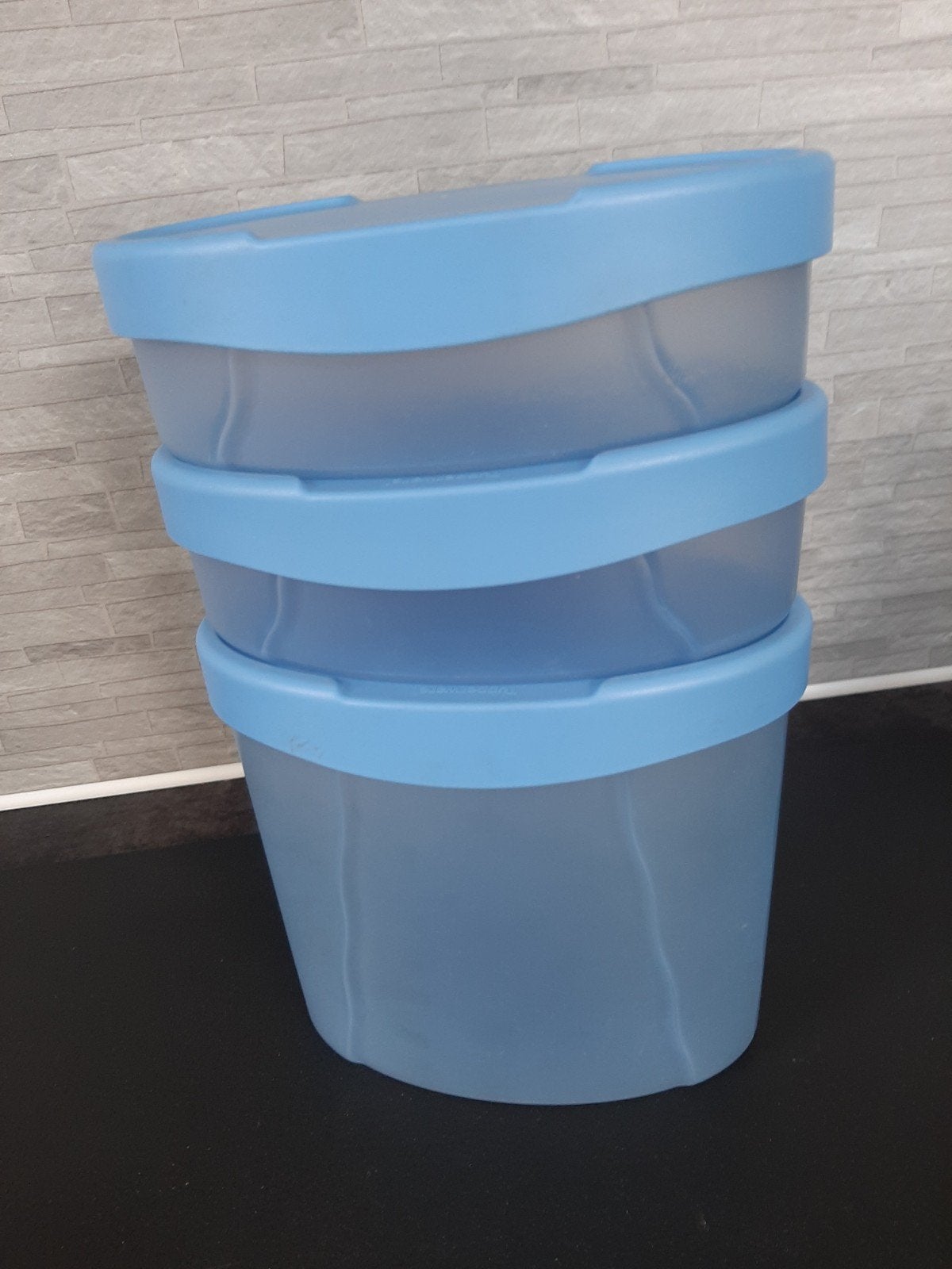 Tupperware strooibussen bewaarbakjes met 1 maatplankje  SET, Ophalen of Verzenden, Zo goed als nieuw, Blauw, Overige typen