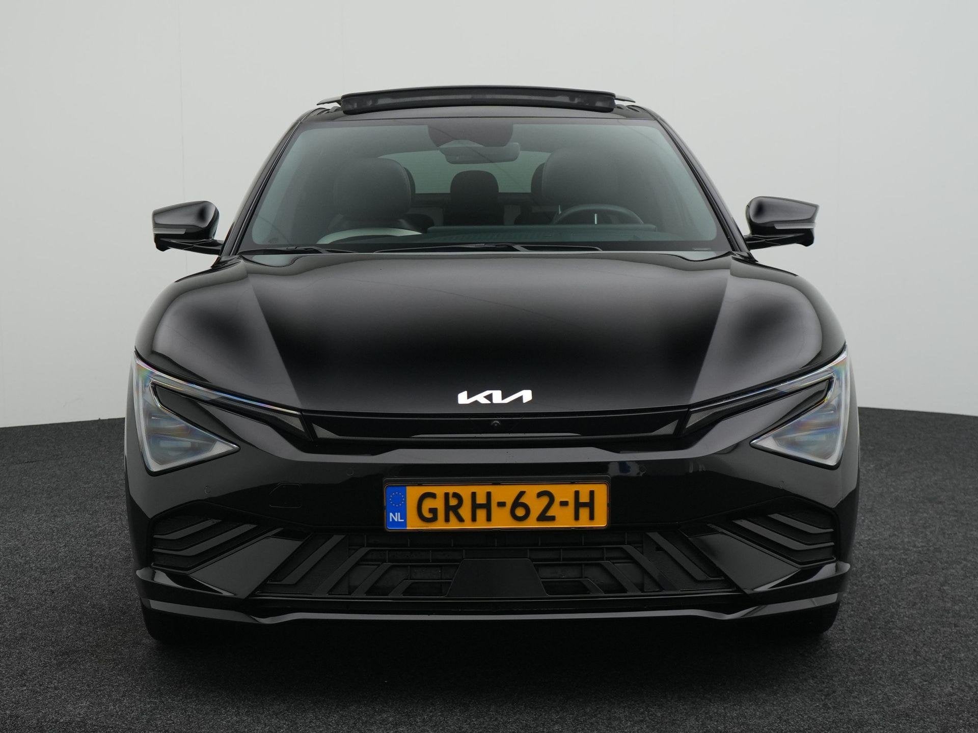 Kia EV6 GT-Line 84 kWh | Nieuw Type | Pano | BTW | Meredian, Auto's, Achterwielaandrijving, 1960 kg, Zwart, Origineel Nederlands