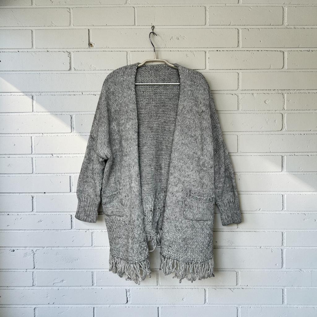 Made in Italy Vest Universele Maat Grijs Gebreid Alpaca Wol, Mii, Maat 46/48 (XL) of groter, Ophalen of Verzenden, Grijs