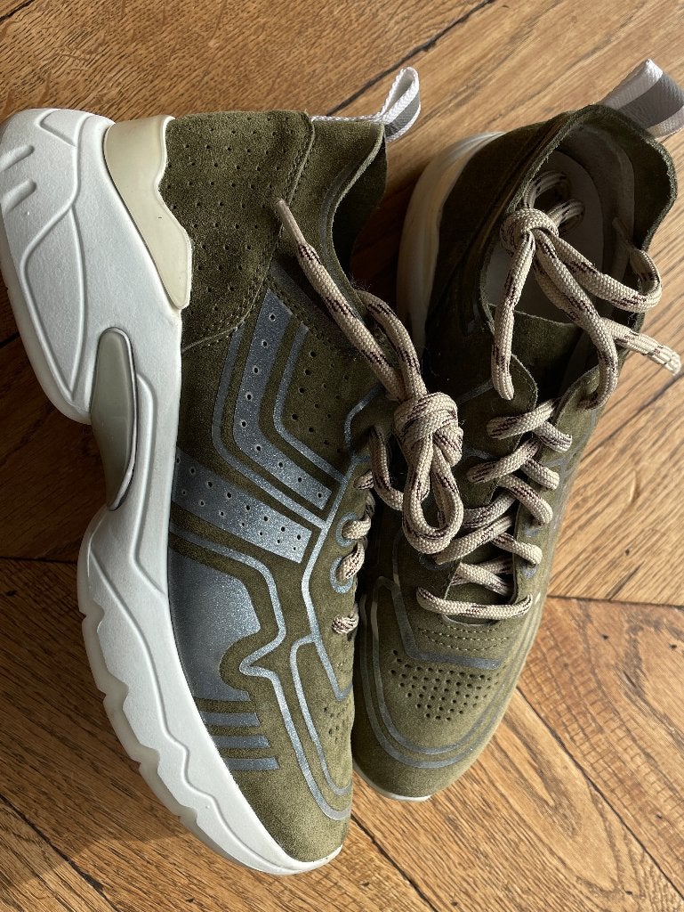 Via Vai echte leren/suede groene sneaker NIEUW maat 37, Via Vai, Nieuw, Ophalen of Verzenden, Sneakers of Gympen