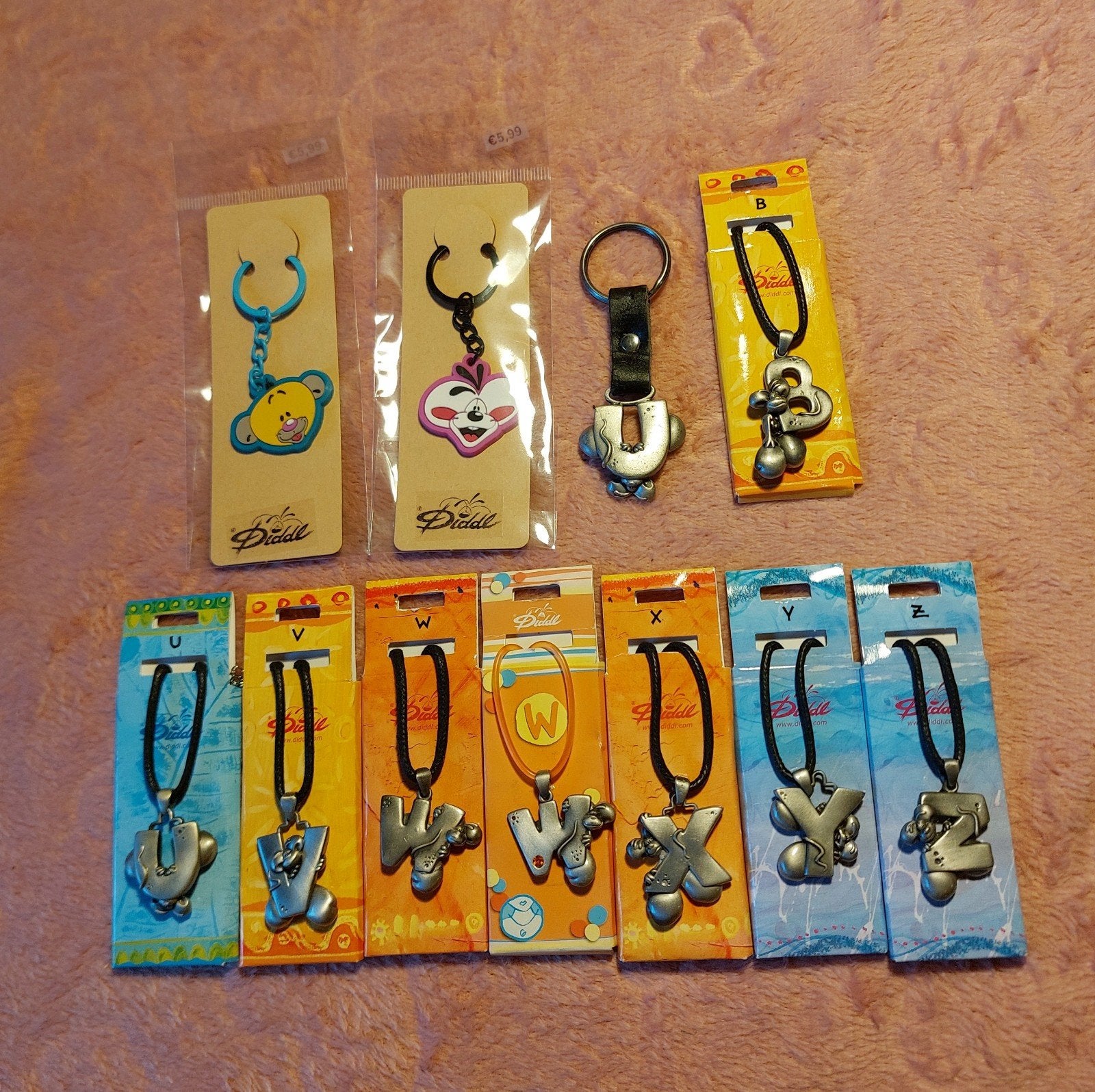 Diddl sleutelhangers en kettingen, Ophalen of Verzenden, Nieuw, Staal, Oor- of Traguspiercing
