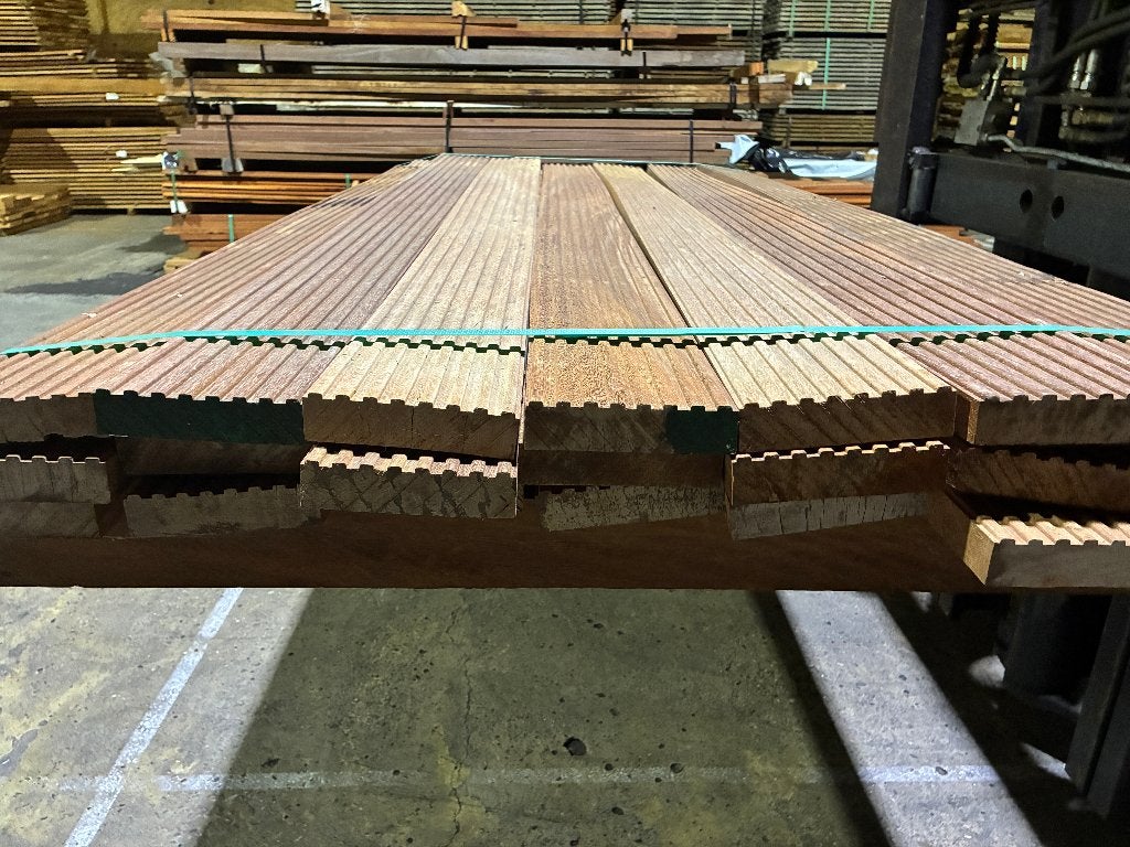 Hardhout Azobe planken vlonderplanken terrasdelen 35x138mm, Tuin en Terras, Ophalen, Nieuw, Hout