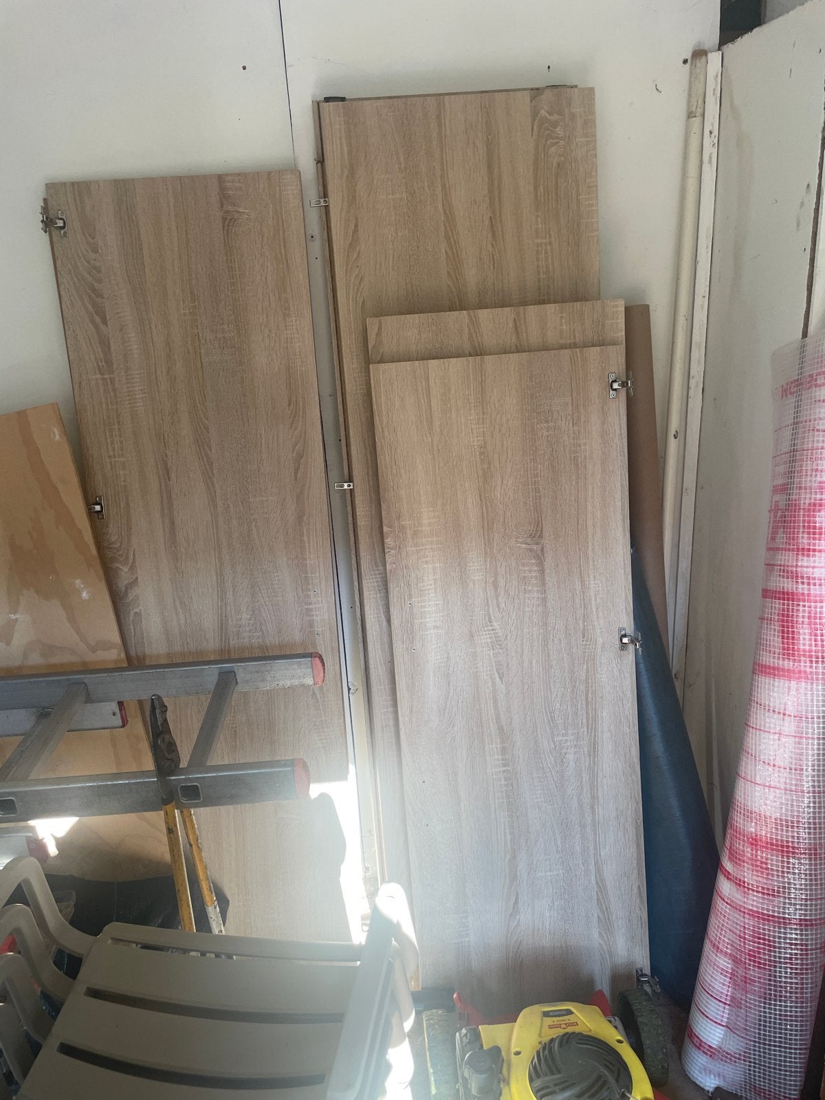 Diverse houten kastdelen planken en balken, Doe-het-zelf en Verbouw, Ophalen, Gebruikt, Overige typen, Overige houtsoorten