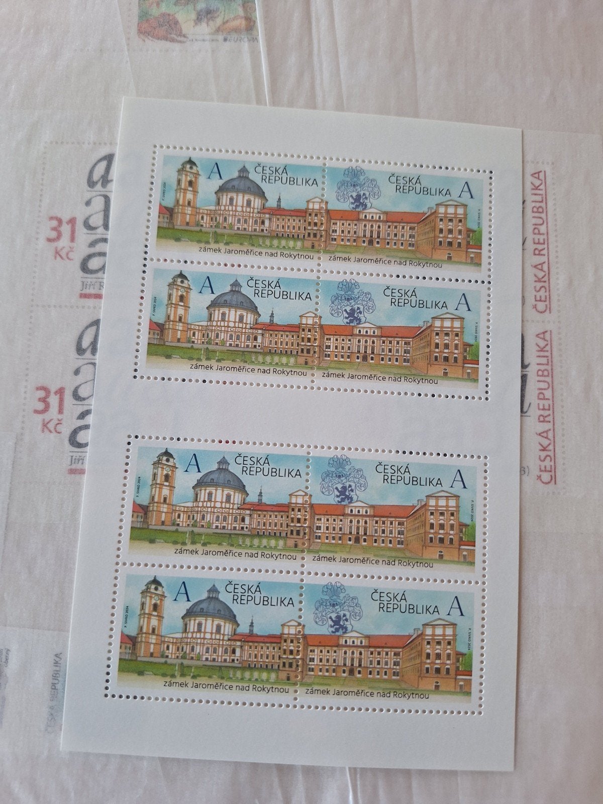 Tsjechië: mi. 1295/96. Kasteel Jaroměřce nad Rokytnou., Verzenden, Overige landen, Postfris