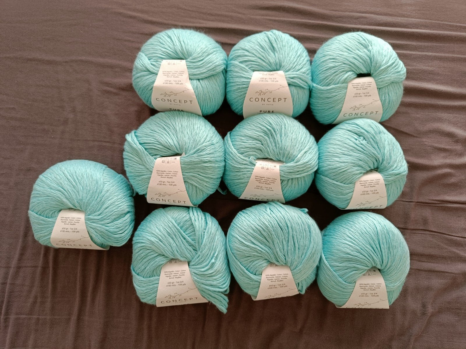 Breigaren Concept by Katia 'Pure' turquoise, Ophalen of Verzenden, Nieuw, Breien, Wol of Garen
