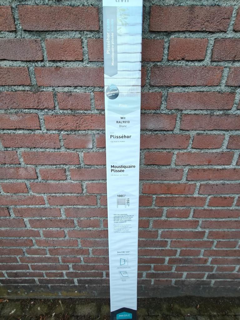 Moustiquaire plissèe hor raam 100/155cm, Ophalen, Nieuw, Minder dan 200 cm