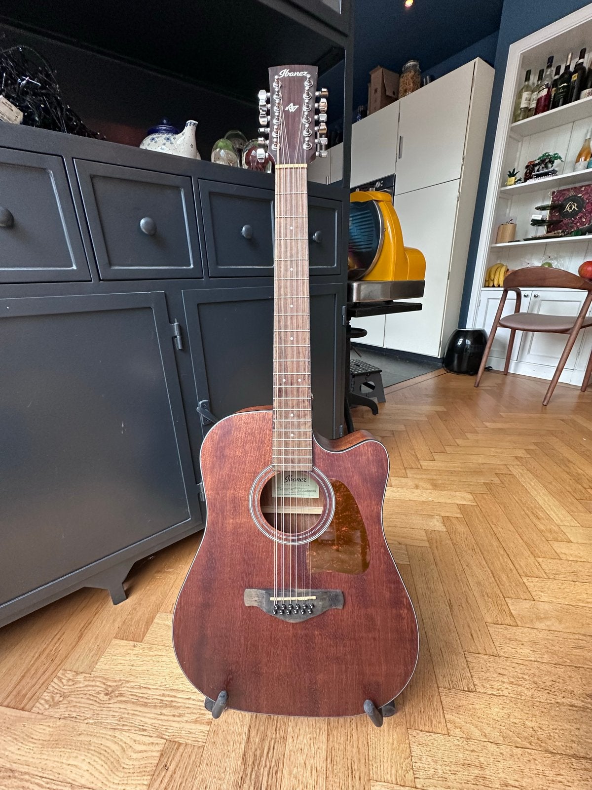 Ibanez AW5412CE-OPN 12-snarige Westerngitaar met element, Ophalen of Verzenden, Zo goed als nieuw, Western- of Steelstringgitaar