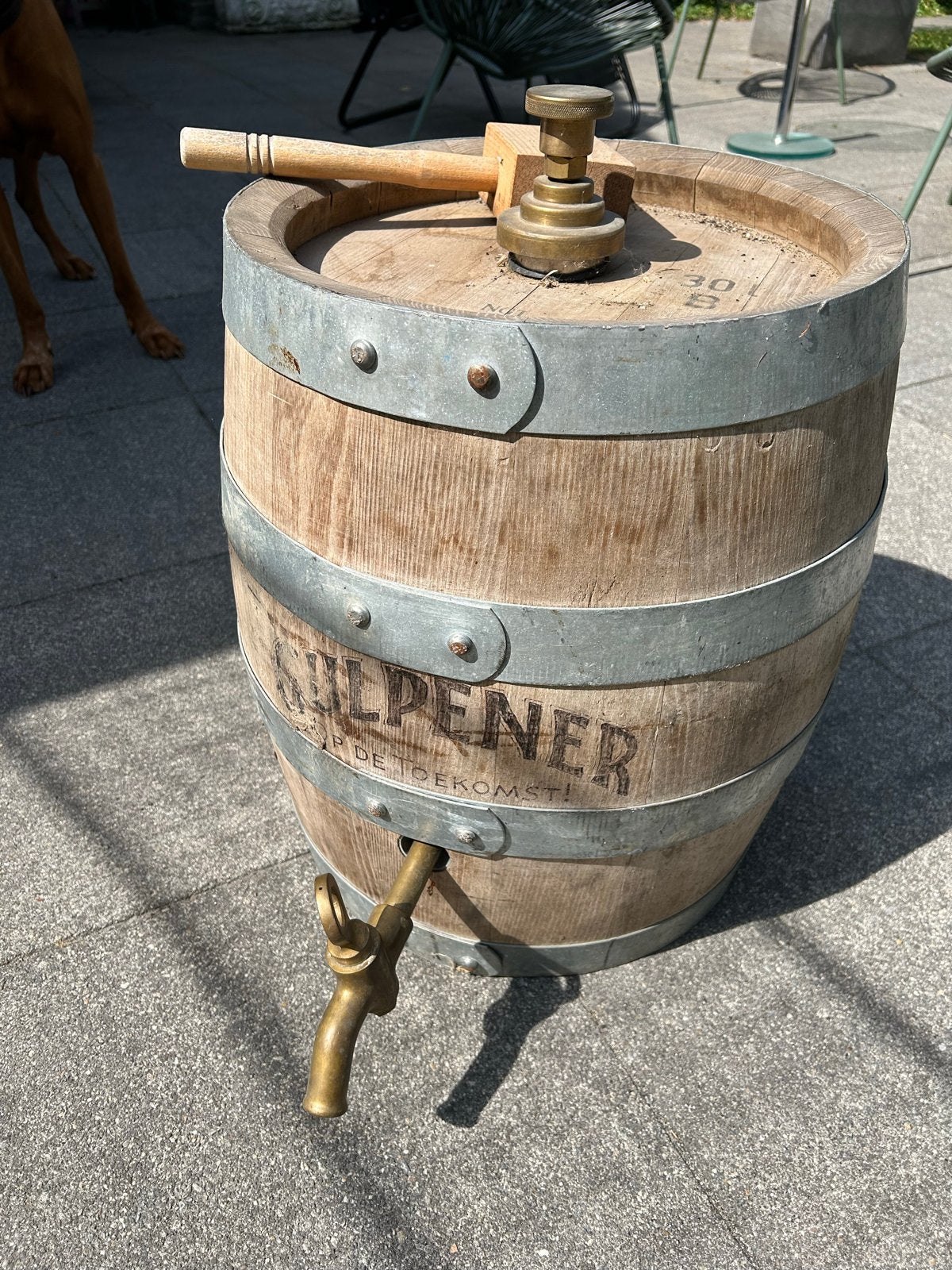 Gulpener Biervat met Koperen Kraan en Ontluchter, Ophalen of Verzenden