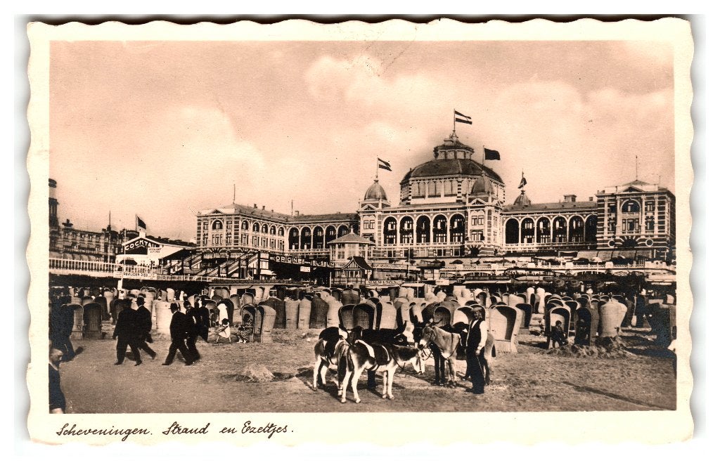 Scheveningen, Strand en Ezeltjes, Verzenden, 1920 tot 1940, Zuid-Holland