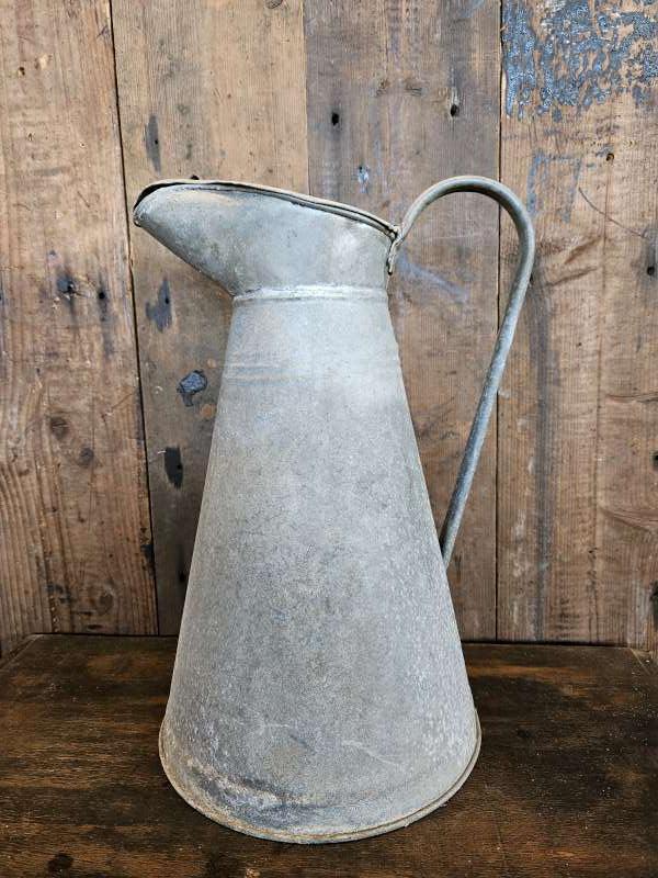 oude zinken kan ``WOONWINKEL RUSTIEK``, Antiek en Kunst, Ophalen of Verzenden