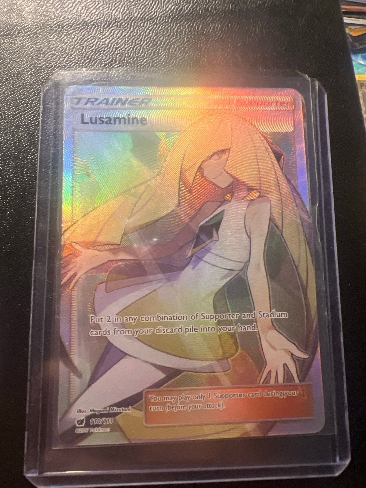 Pokémon TCG Lusamine Full Art Trainer Kaart (110/111), Hobby en Vrije tijd, Verzamelkaartspellen | Pokémon, Ophalen of Verzenden