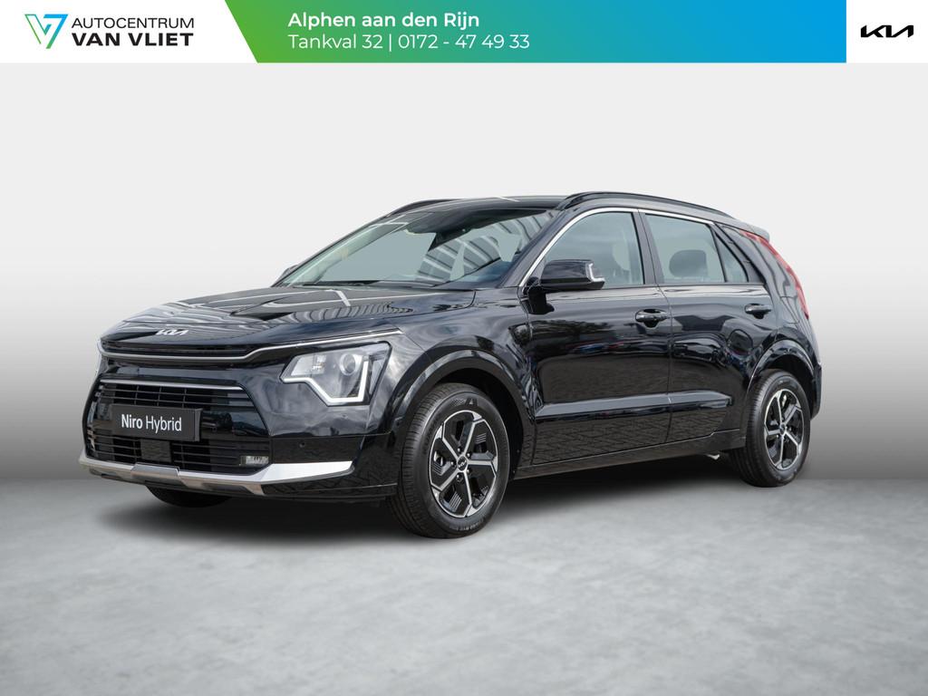 Kia Niro 1.6 GDi Hybrid DynamicLine | OP VOORRAAD | Navi | K, 1374 kg, 137 pk, Euro 6, Leder en Stof