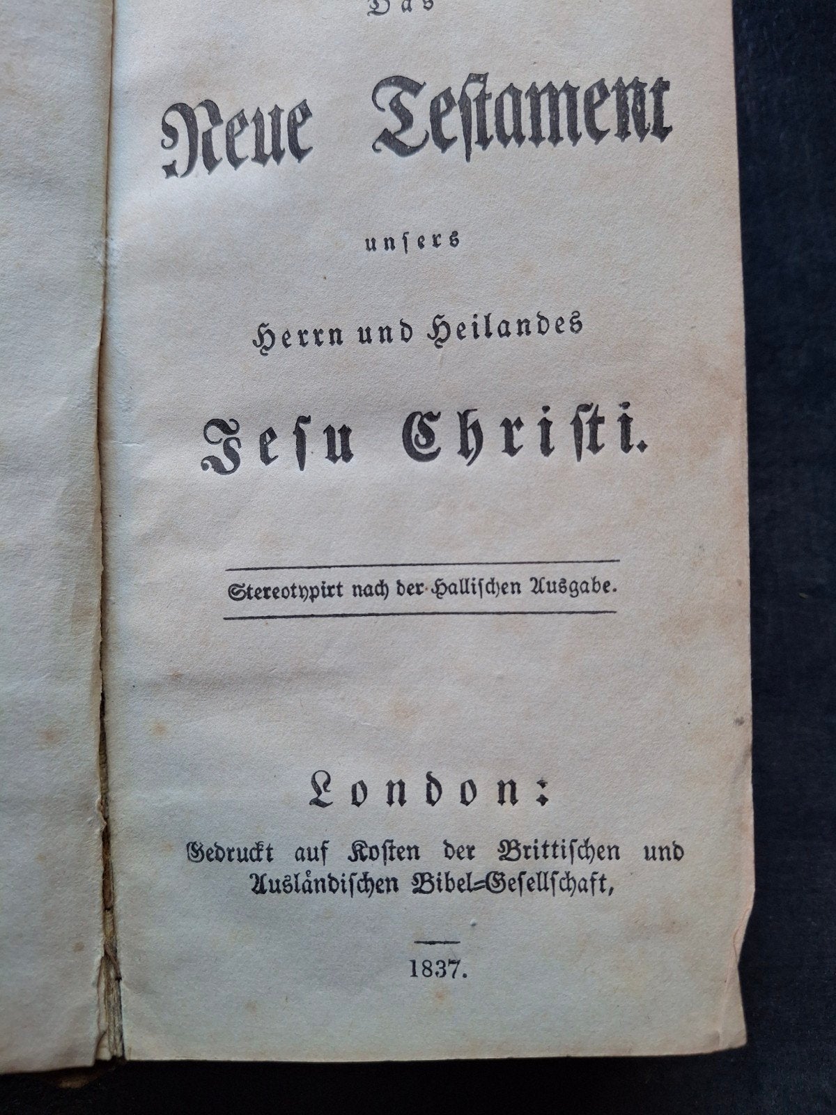 Deutsche Bibel 1837 Duits Bijbeltje Neue Testament, Ophalen of Verzenden