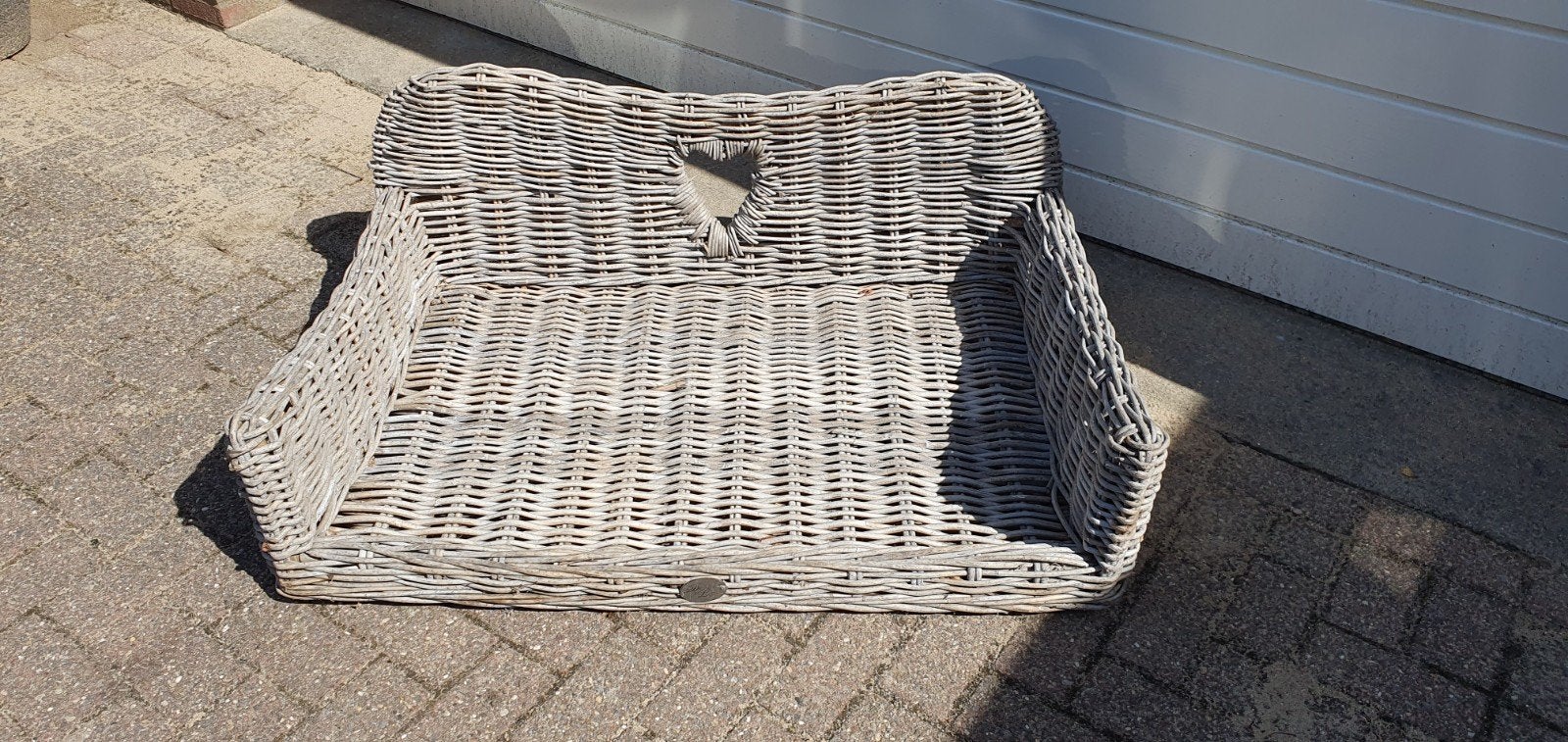 Mooie Rieten Hondenmand LOTTE Design 95x65, Ophalen, Zo goed als nieuw, Riet