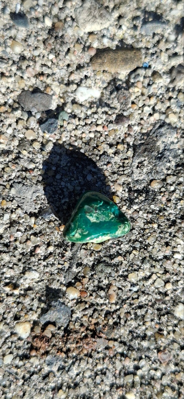 Groene Agaat Steen - Gepolijste Edelsteen, Ophalen of Verzenden, Zo goed als nieuw