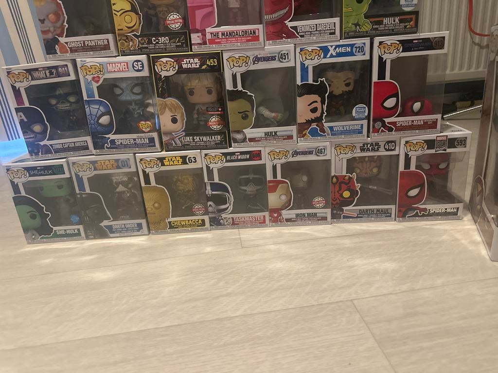 Grote collectie Funko Pop! figuren - Marvel, Star Wars, Ophalen, Zo goed als nieuw