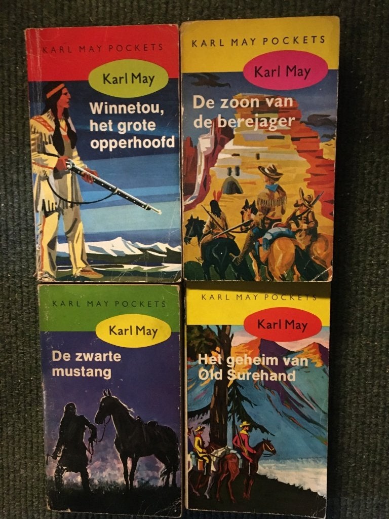 Karl May Soft cover Pockets: 1,3, 4, 6 #Pretpakket, Ophalen of Verzenden, Gelezen, Karl May