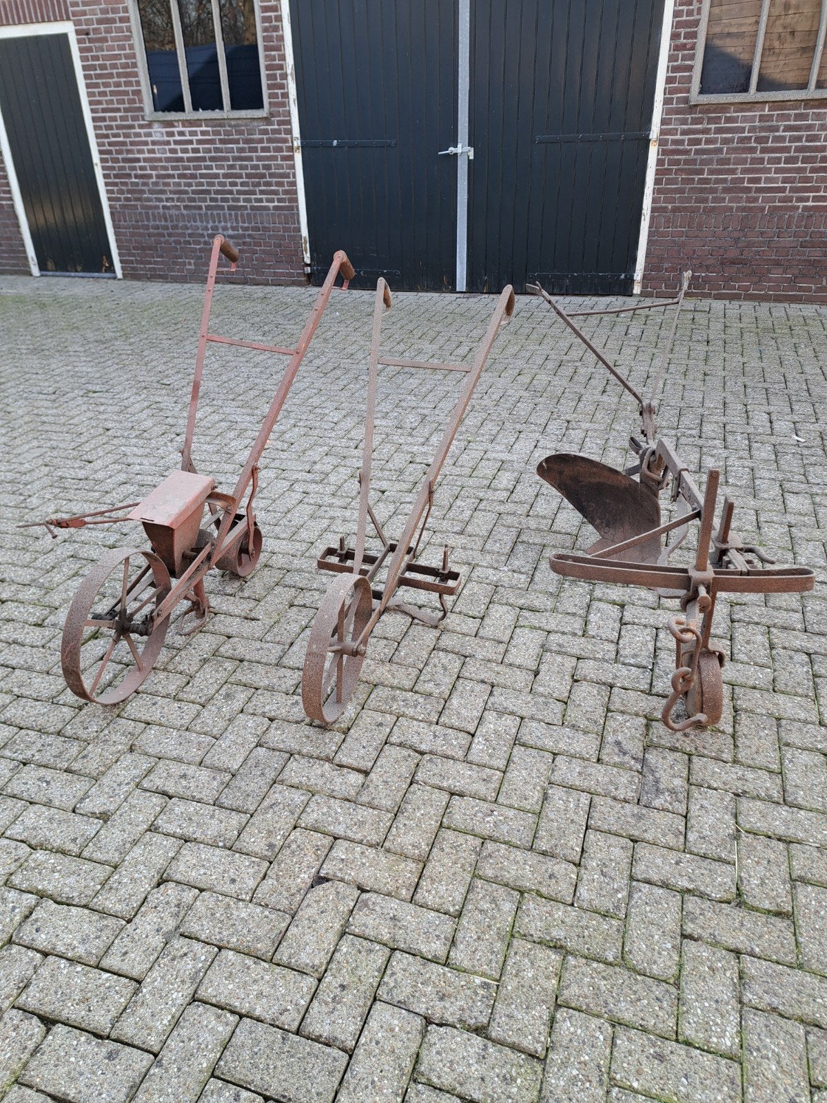 Oude ploeg, Ophalen
