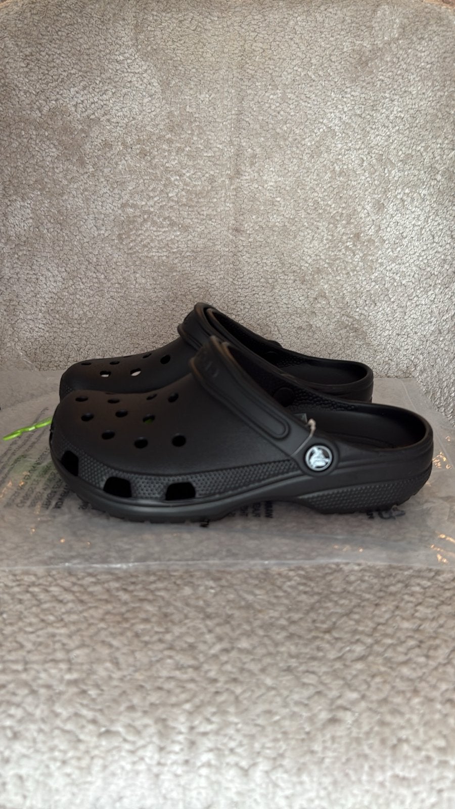 Nieuwe zwarte Crocs Classic klompen, maat 36-37, Verzenden, Nieuw, Zwart, Slippers