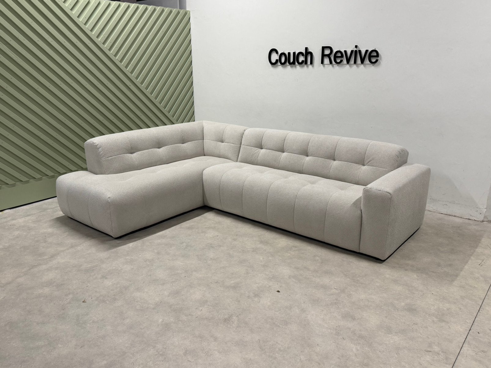 Witte hoekbank Mondo 285x200 cm | GRATIS LEVERING