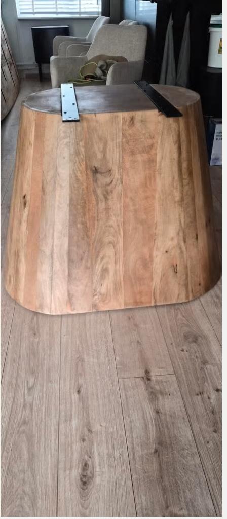 Ovale Unieke en mooi onderstel voor een tafelblad, Huis en Inrichting, Tafelonderdelen, Ophalen, Tafelpoot, 50 tot 100 cm, Ovaal